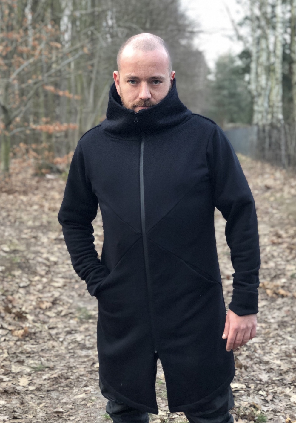 Bluza CYBER PUNK bawełniana z podszewką bez kaptura - obrazek 21