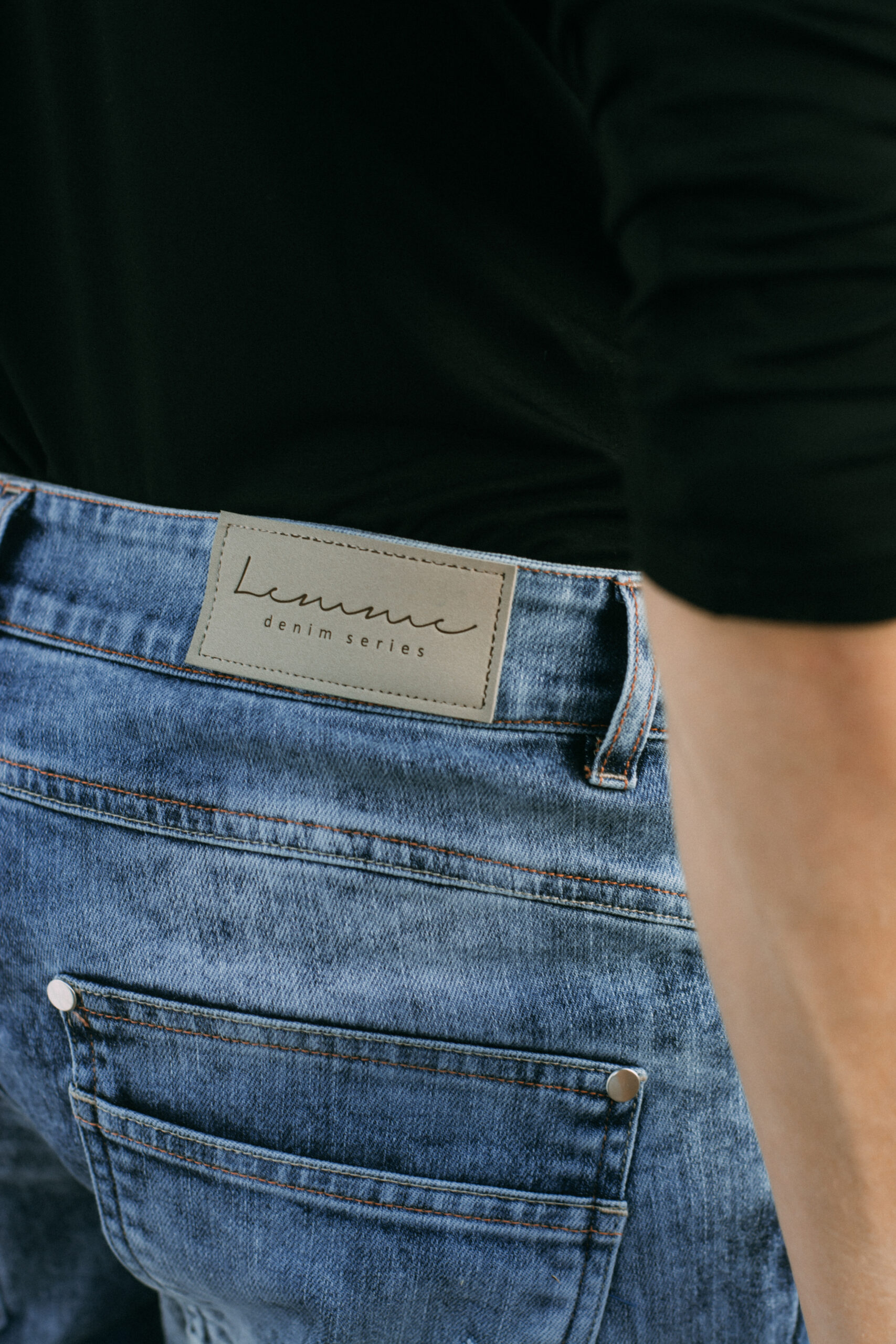 Spodnie jeansowe przecierane New BLUE JEANS - obrazek 9