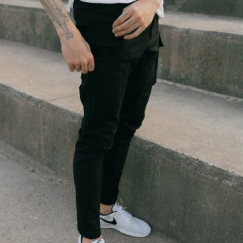 Wygodne i elastyczne jeansowe spodnie BOJÓWKI czarne