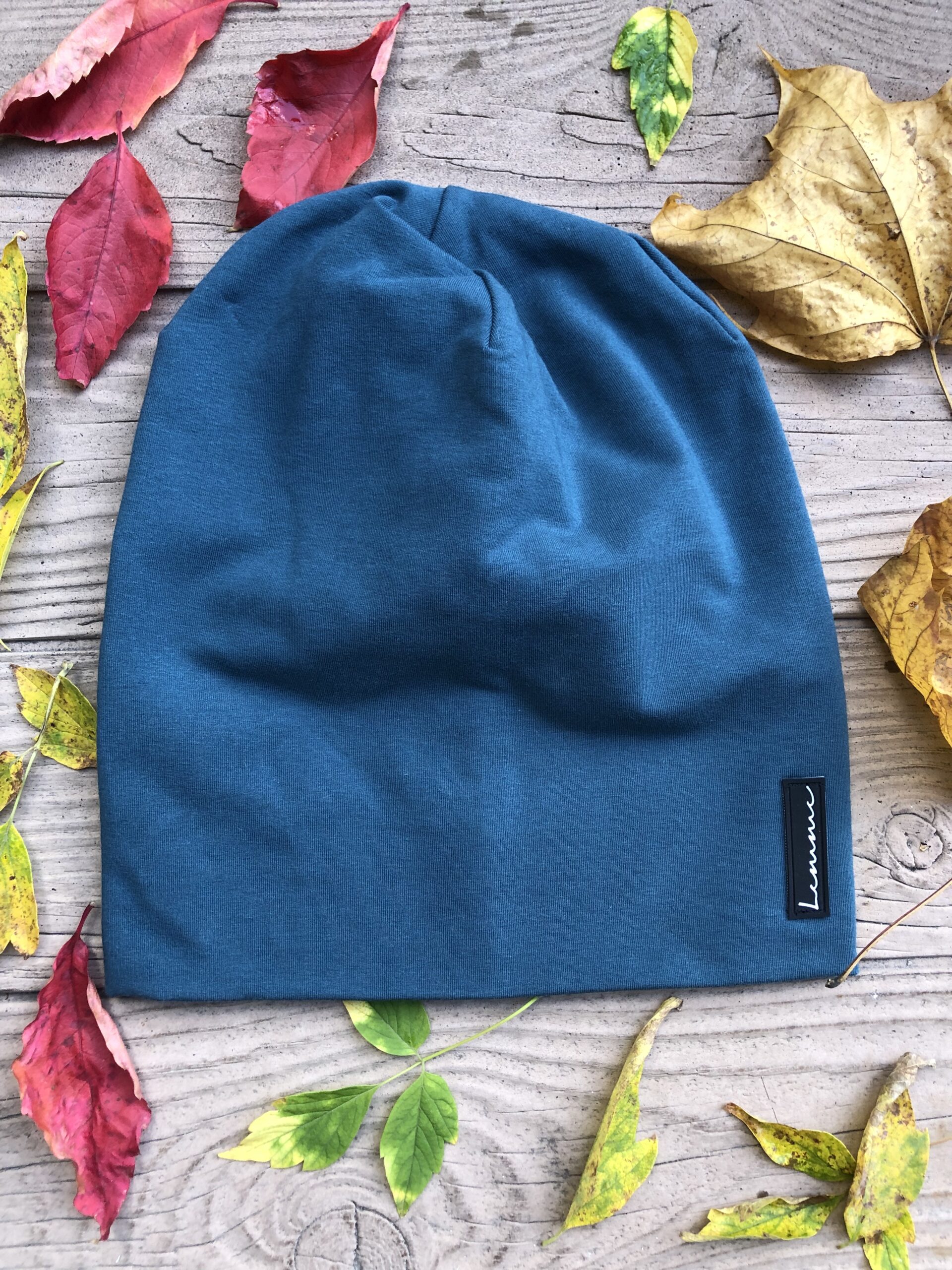 Bawełniana czapka ciepła unisex morska