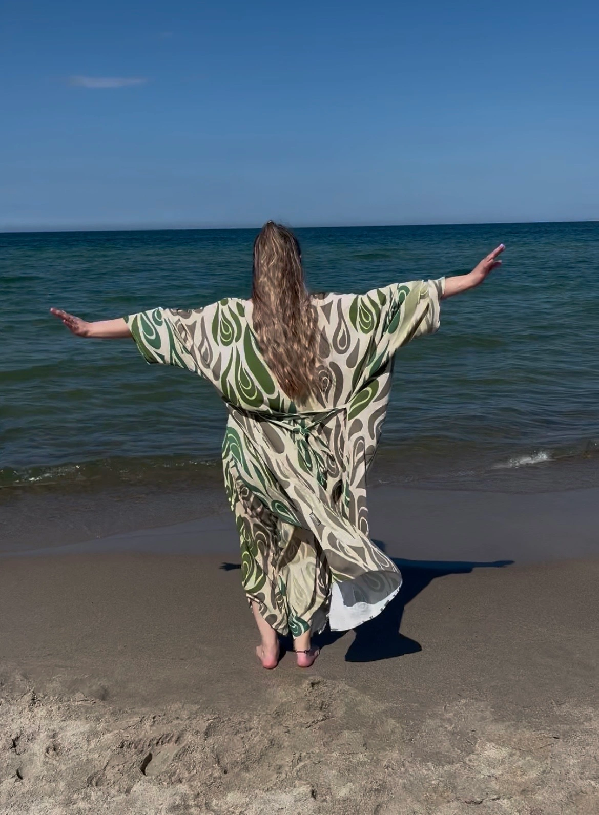Kimono z wiskozy NAMASTE print - obrazek 3