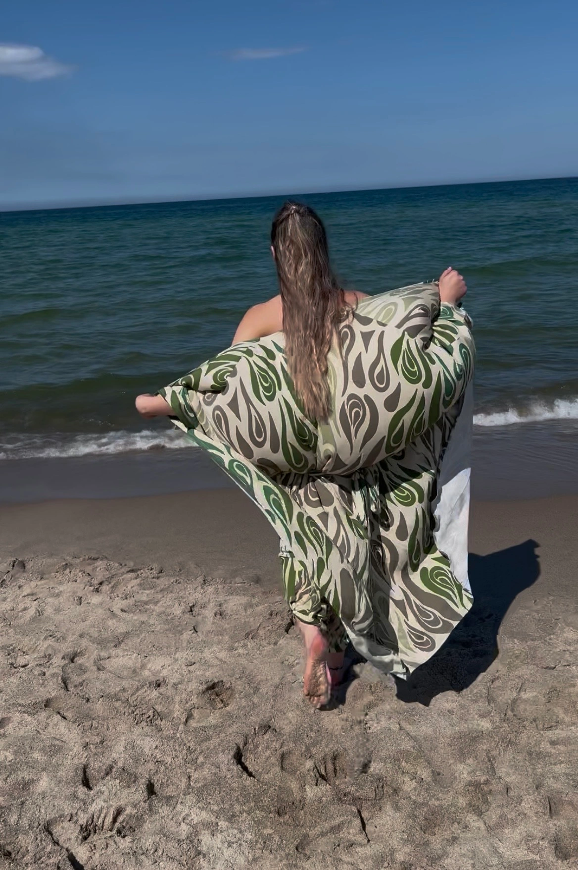 Kimono z wiskozy NAMASTE print - obrazek 2